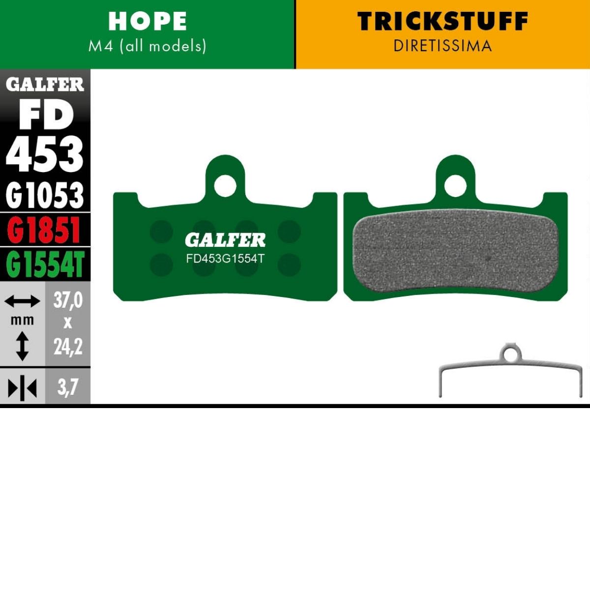 GALFER - BRAKE PADS - HOPE M4