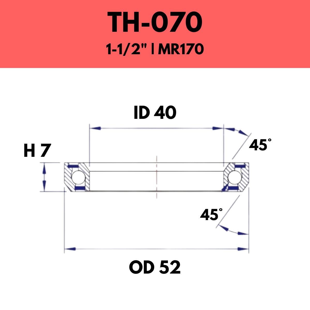 FSA Angular Contact Bearing TH-070R