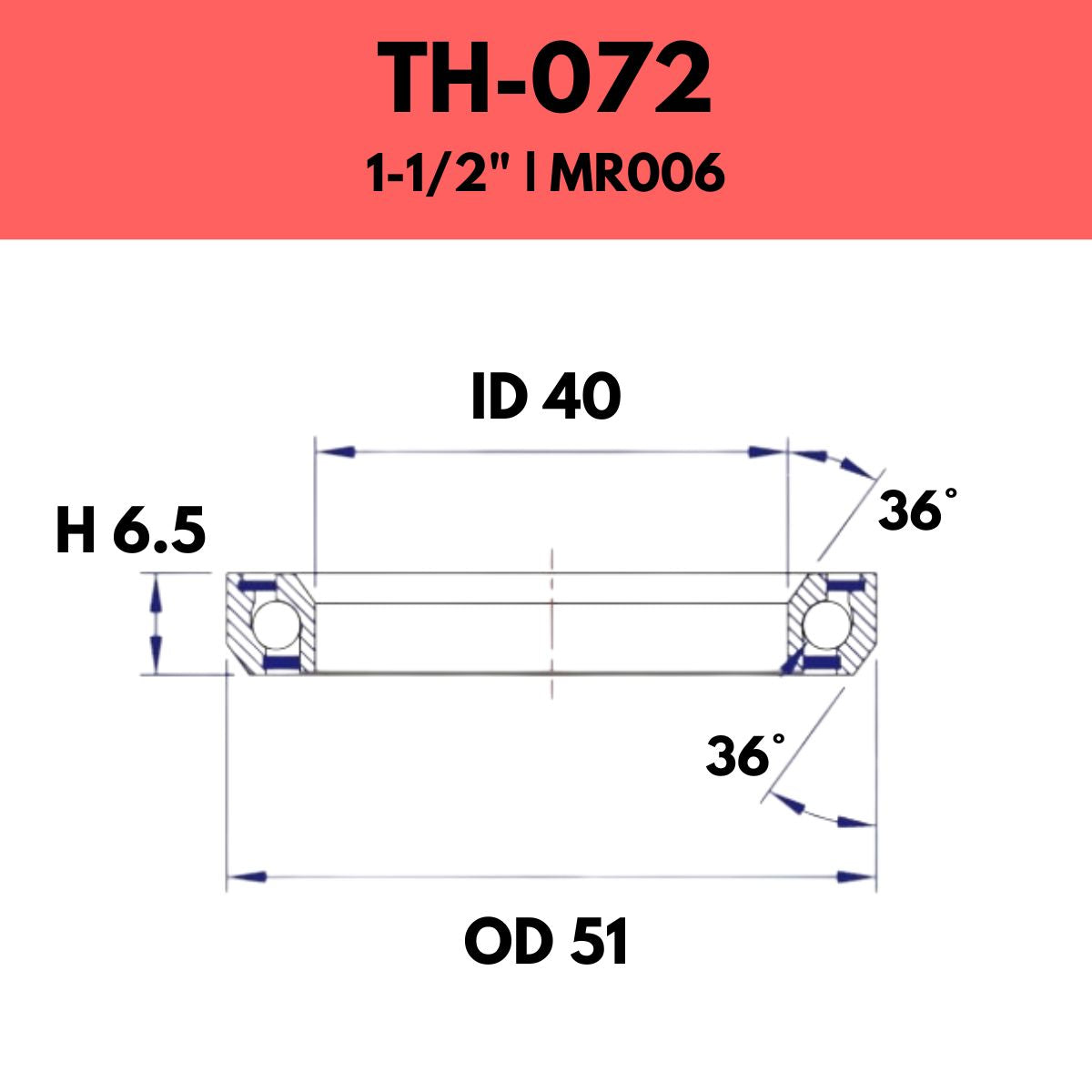 FSA Angular Contact Bearing TH-070R