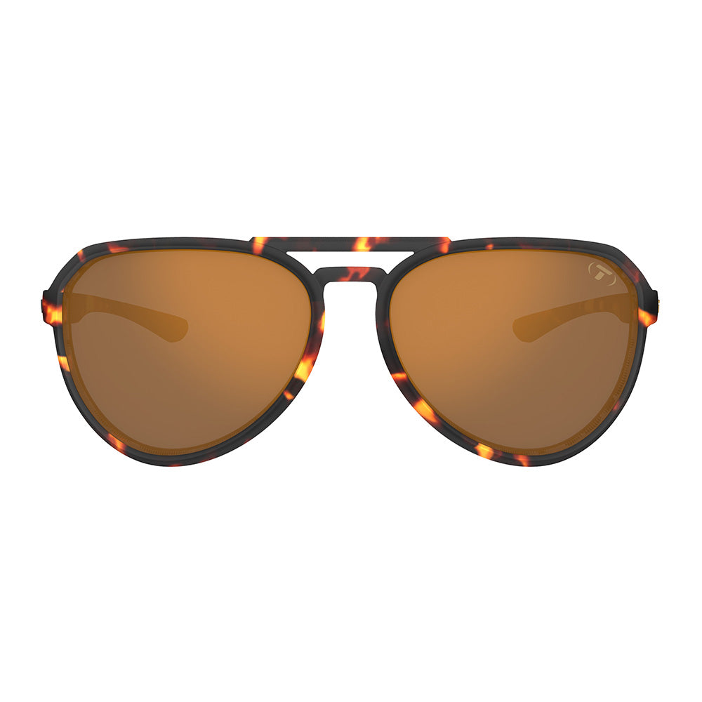 Tifosi Selca Sunglasses Matte Tortoise with Brown Lens