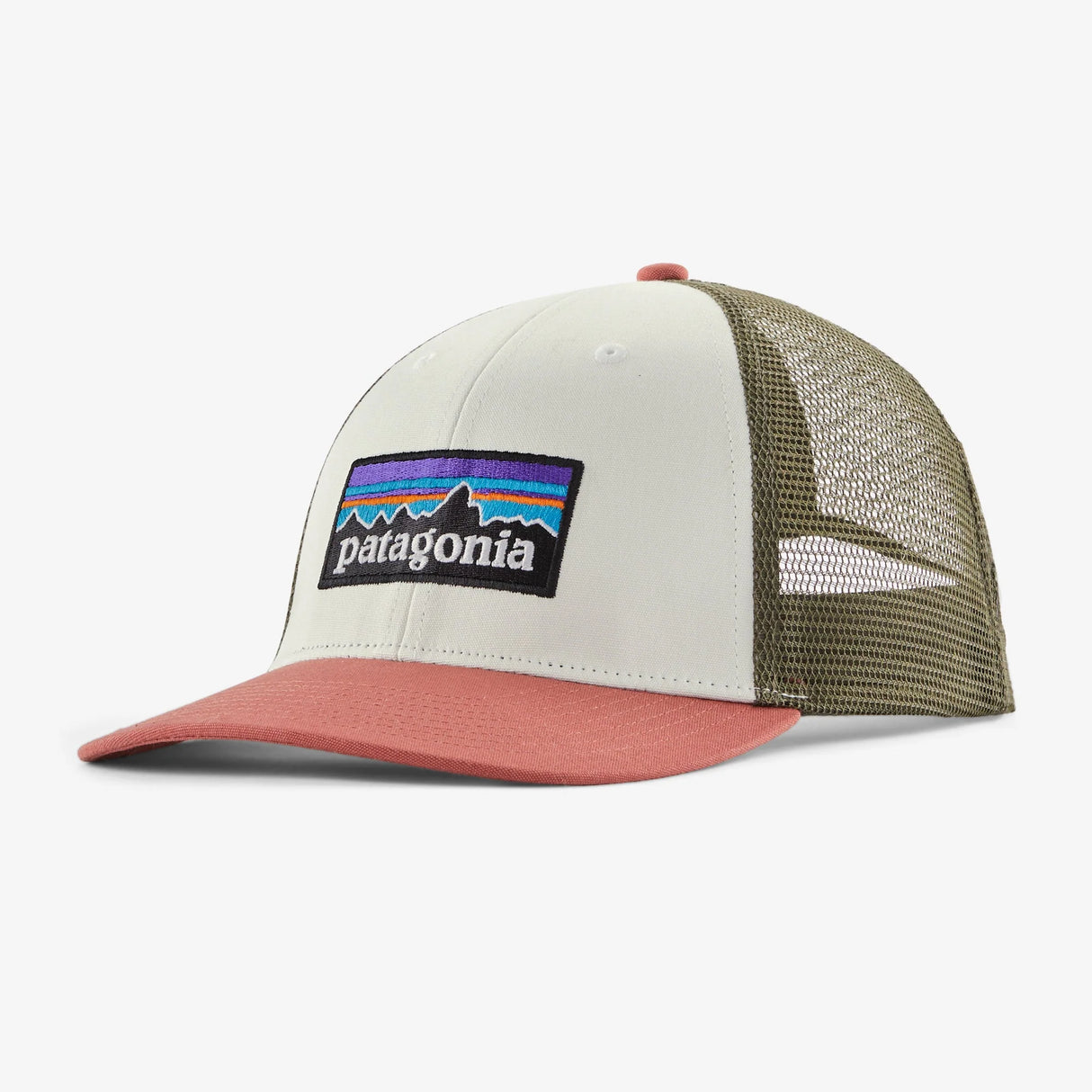 Patagonia P-6 Logo LoPro Trucker Hat Birch White