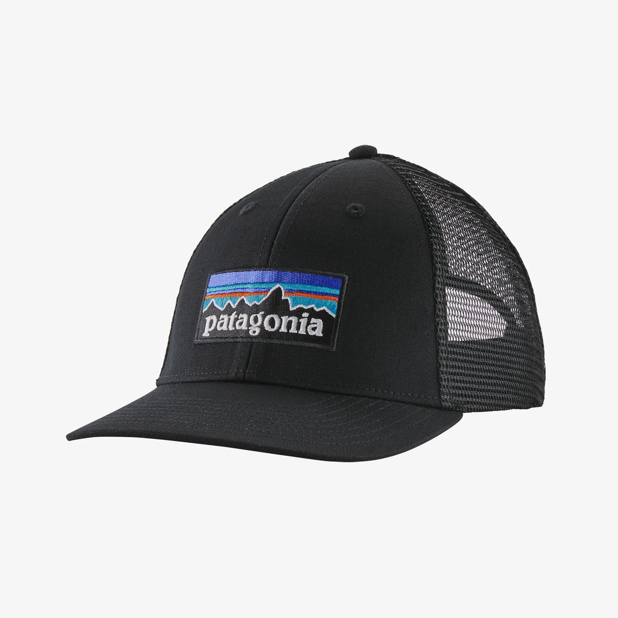 Patagonia P-6 Logo LoPro Trucker Hat Black