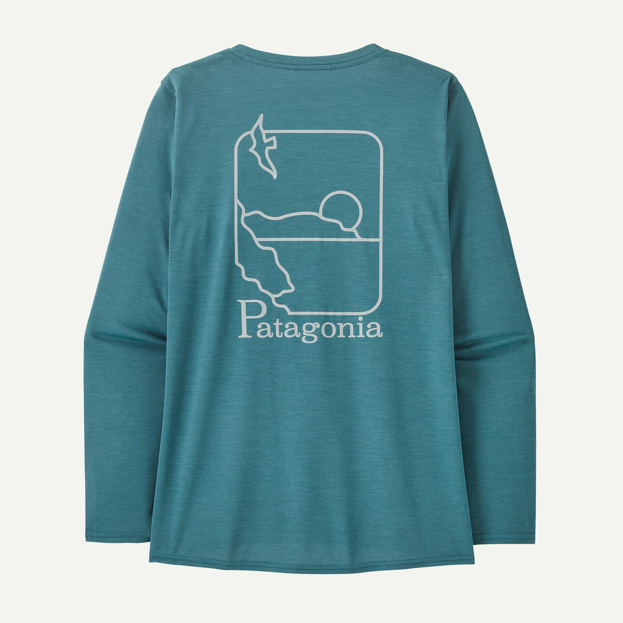 Patagonia W's Long-Sleeved Cap Cool Daily Graphic Shirt - Waters