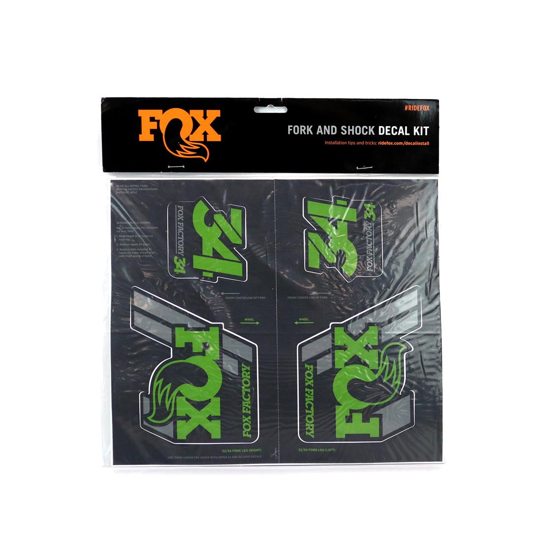 Decal 2019 AM Heritage Fork & Shock Kit - GREEN