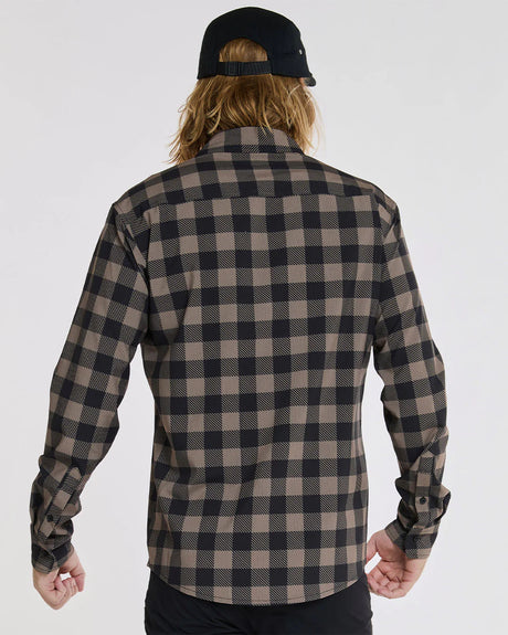 DHaRCO Mens Long Sleeve Button Up
