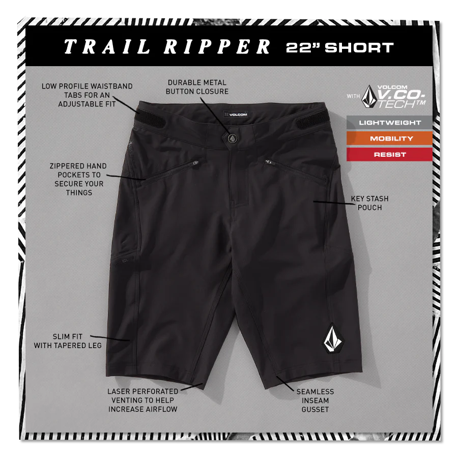 Volcom Trail Ripper Short Black