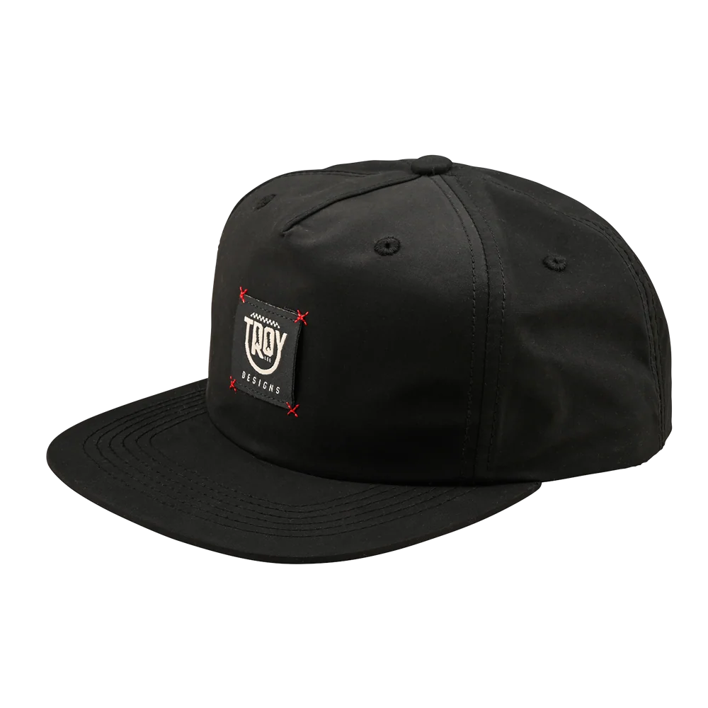 Troy Lee Designs Unstructured SnapBack Smiley Hat Black