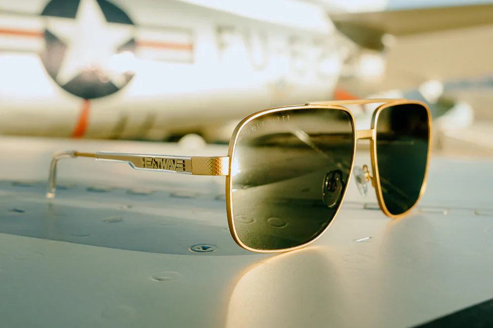 Heat Wave Visual Nimitz Sunglasses Gold