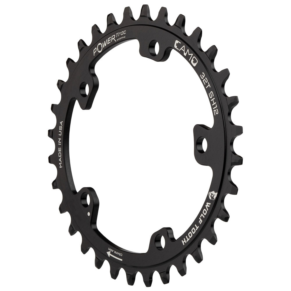 Camo Oval Drop-Stop Chainring