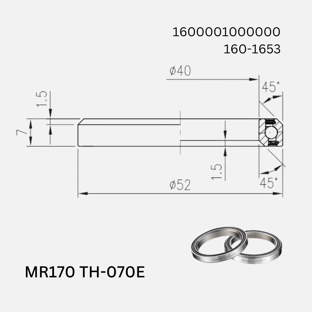 FSA Angular Contact Bearing TH-070R