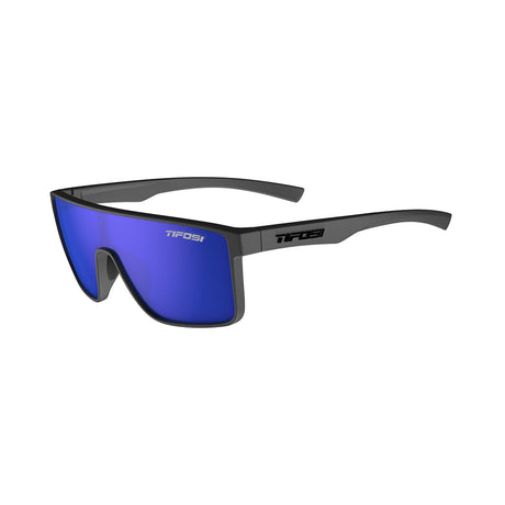 Tifosi Sanctum Sunglasses Matte Gunmetal with Cobalt Blue Mirror Lens