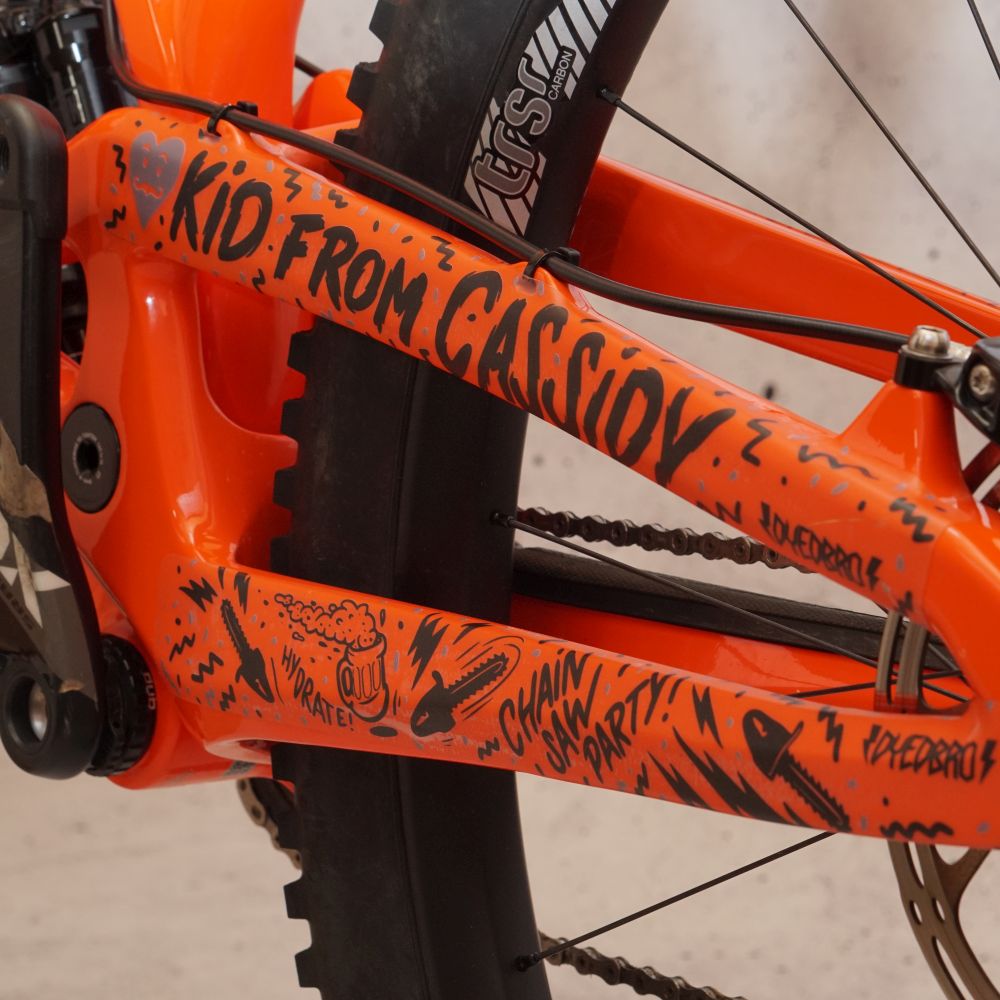DYEDbro Frame Protection Chainsaw White