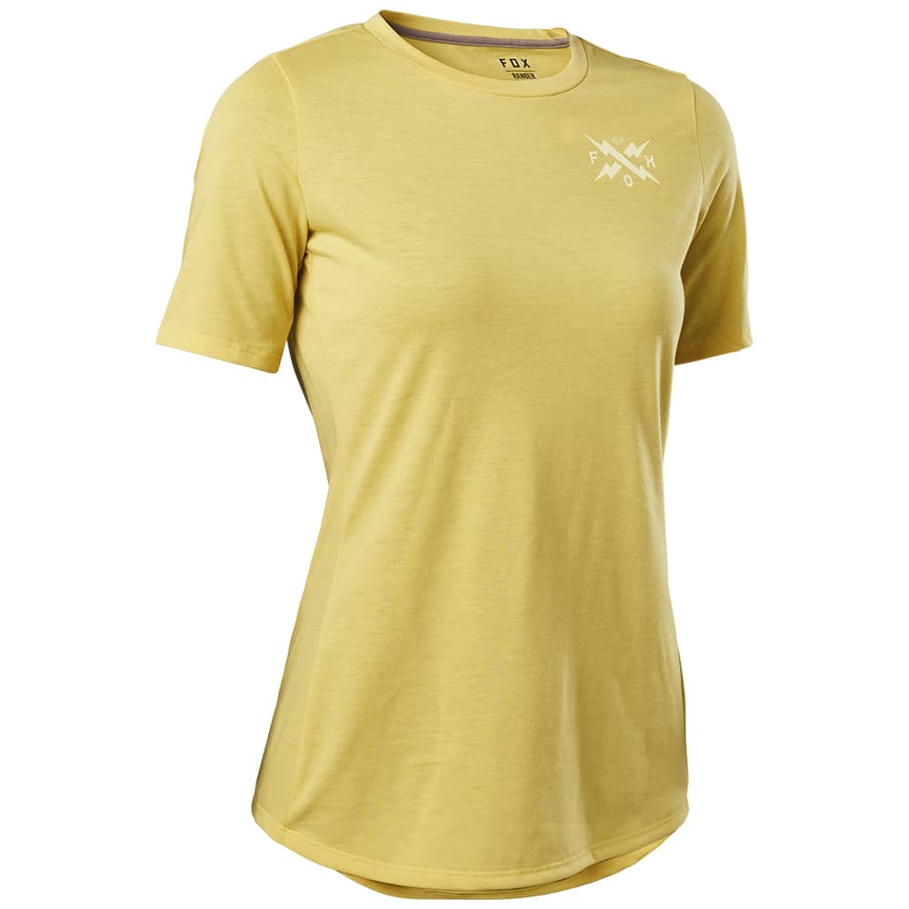 Fox Women's Ranger DR SS Jersey Calibrated Pear Yellow