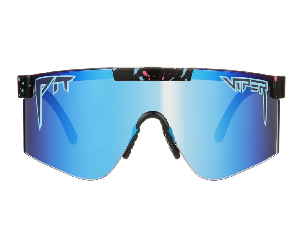 Pit Viper The Hail Sagan 2000's Blue Revo Mirror Z87 Rated Lens Glasses