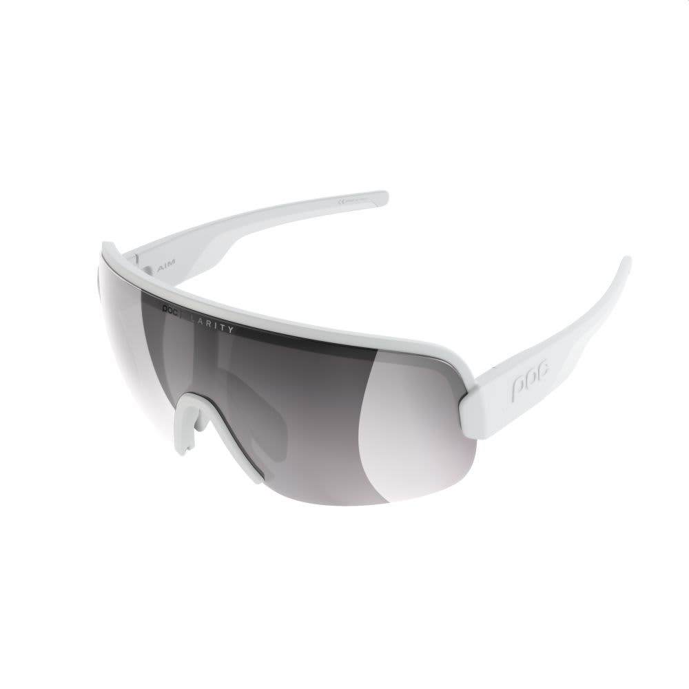 POC Aim Clarity Sunglasses Hydrogen White VSI Road Silver Mirror