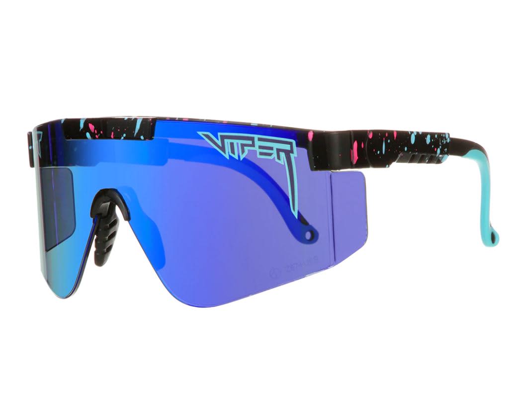 Pit Viper The Hail Sagan 2000's Blue Revo Mirror Z87 Rated Lens Glasses