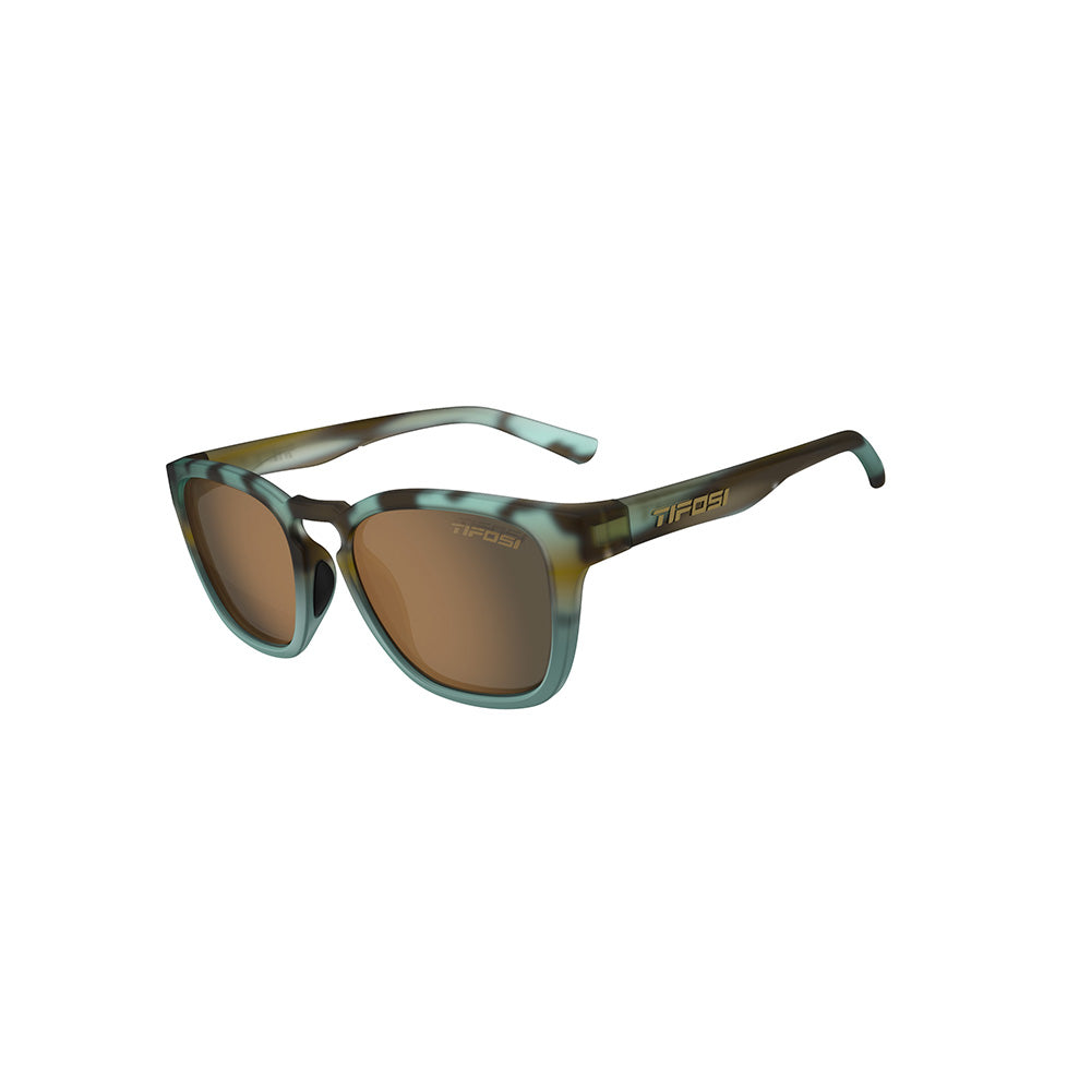 Tifosi Smirk Matte Blue Tortoise, Brown w/ no mirror Lens