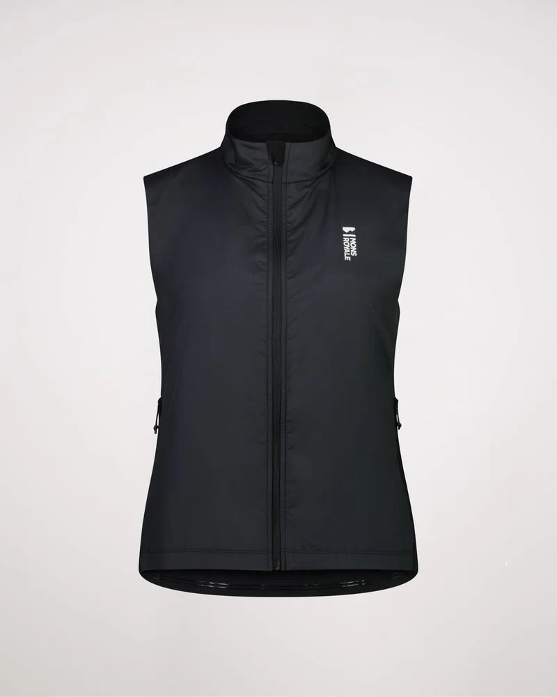 Mons Royale Womens Redwood Wind Vest VLU Black