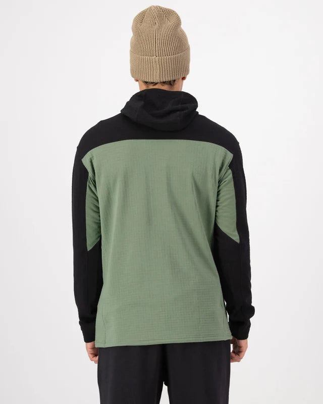 Mons Royale Men's Offgrid 1/2 Zip Merino Fleece Long Sleeve