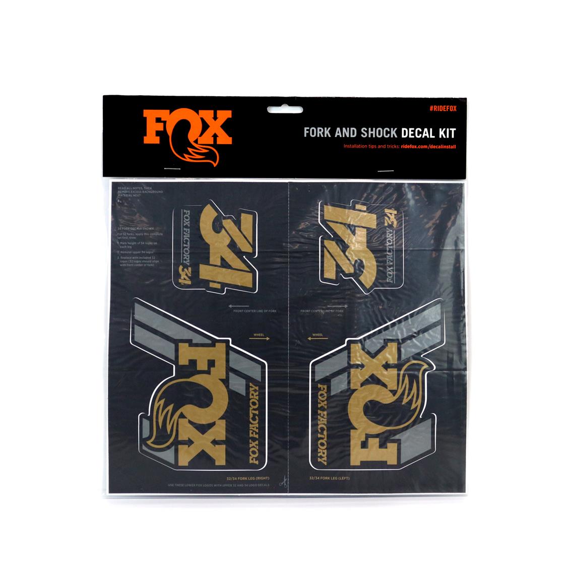 Decal 2019 AM Heritage Fork & Shock Kit - GOLD
