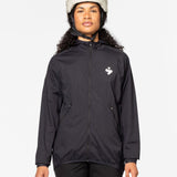 HUNTER HOODED WIND JACKET - BLACK