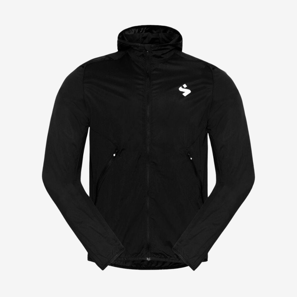 HUNTER HOODED WIND JACKET - BLACK