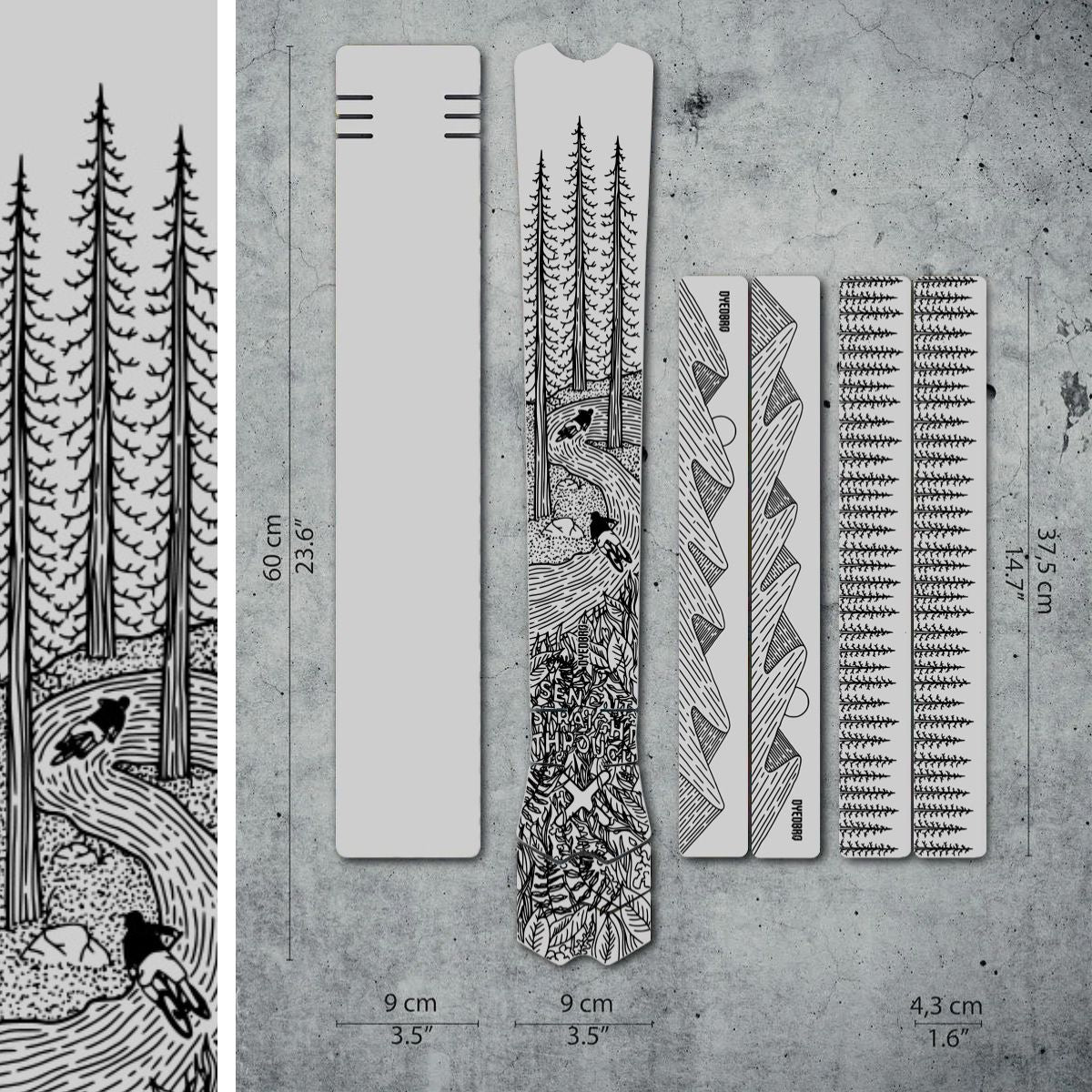 DYEDBRO MTB FRAME PROTECTION - OS ILLUSTRATION