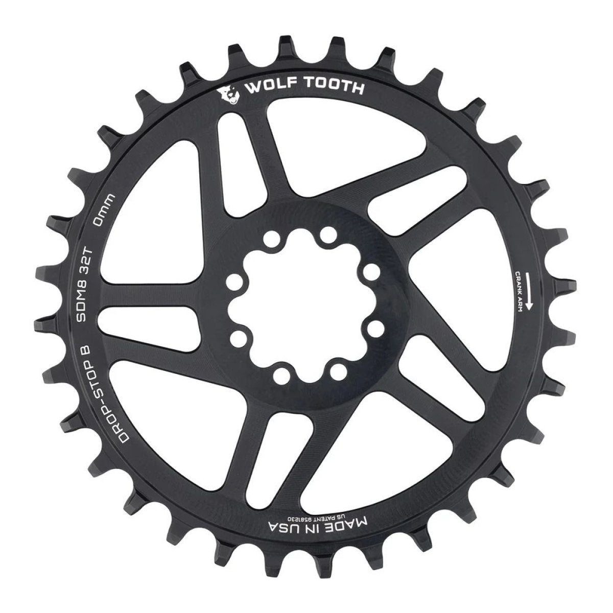 SRAM DM MTB 8-BOLT DROP-STOP B CHAINRING - 0MM OFFSET