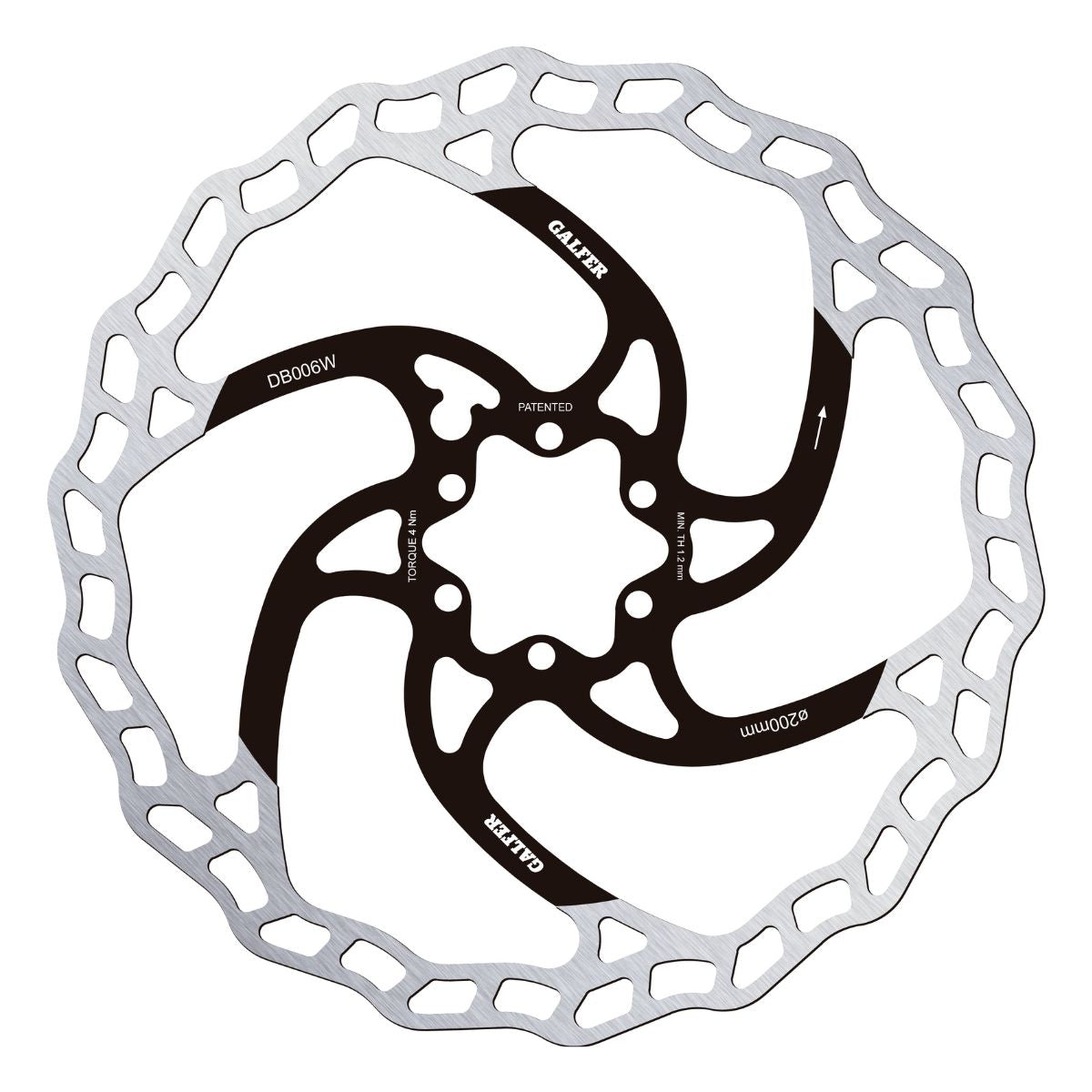 GALFER - MTB WAVE DISC ROTOR - 6-BOLT