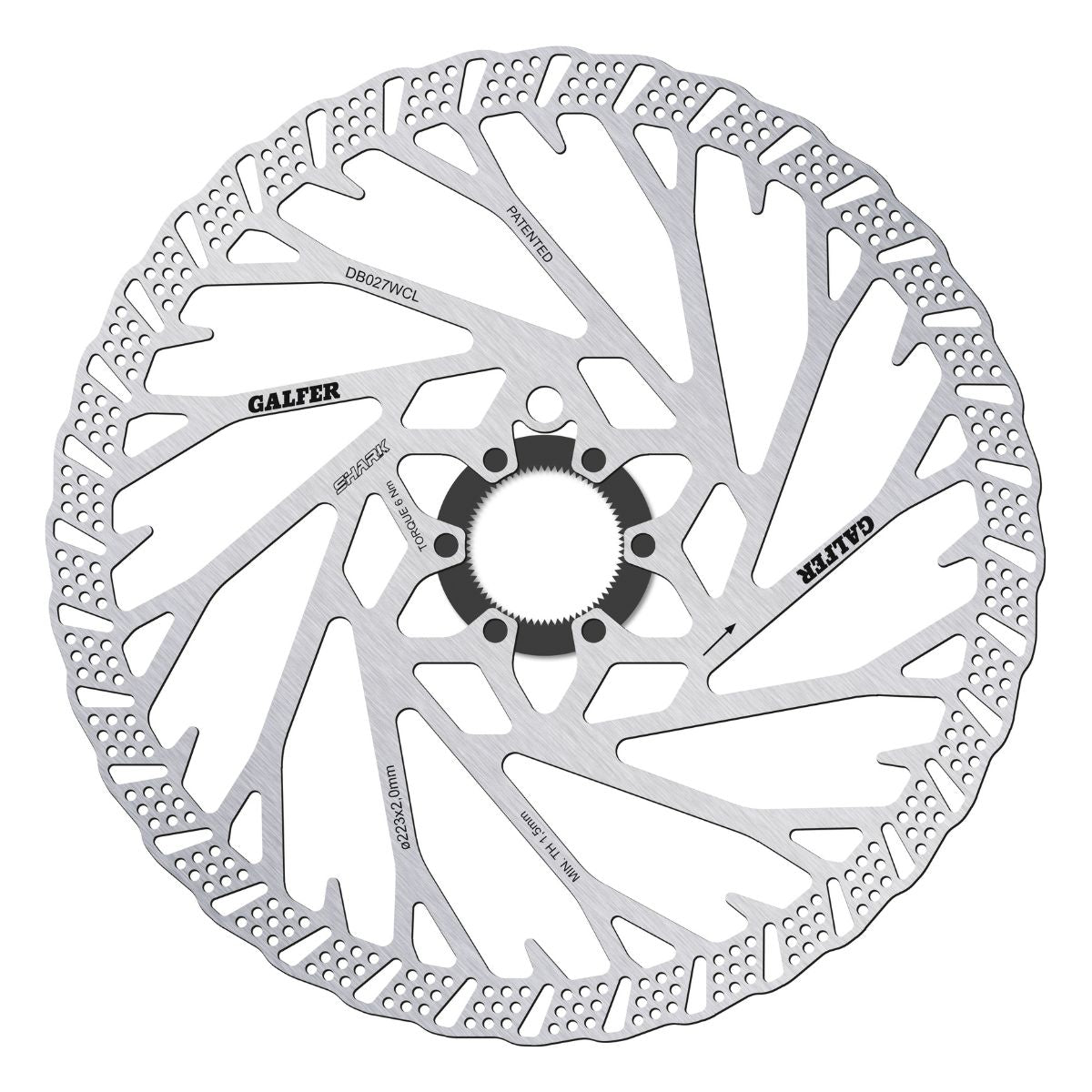 GALFER - MTB SHARK DISC ROTOR - CENTERLOCK - 2MM
