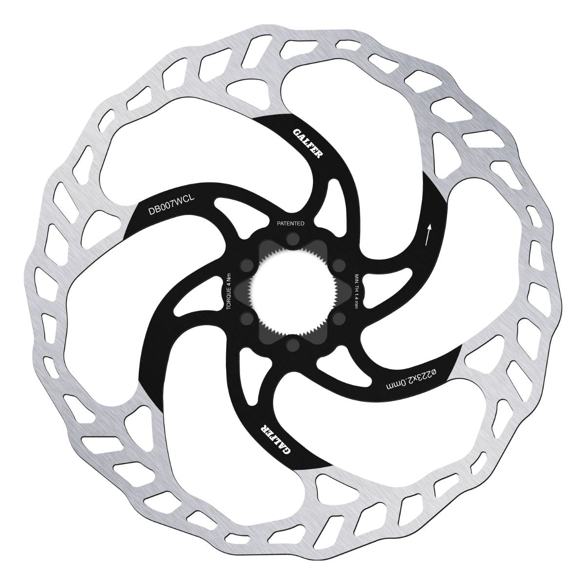 GALFER - MTB WAVE DISC ROTOR - CENTERLOCK - 2MM