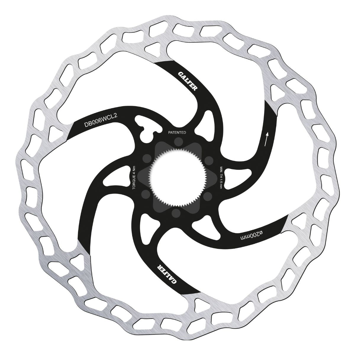 GALFER - MTB WAVE DISC ROTOR - CENTERLOCK - 2MM