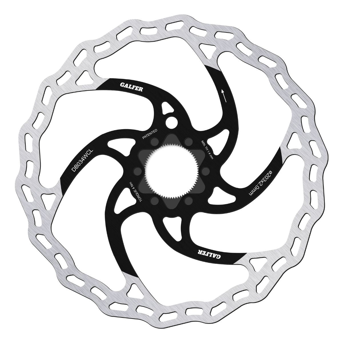 GALFER - MTB WAVE DISC ROTOR - CENTERLOCK - 2MM
