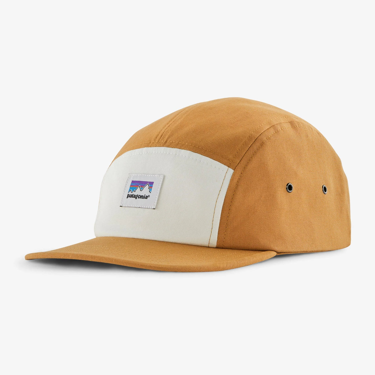 Patagonia Graphic Maclure Hat Shop Sticker Talon Gold