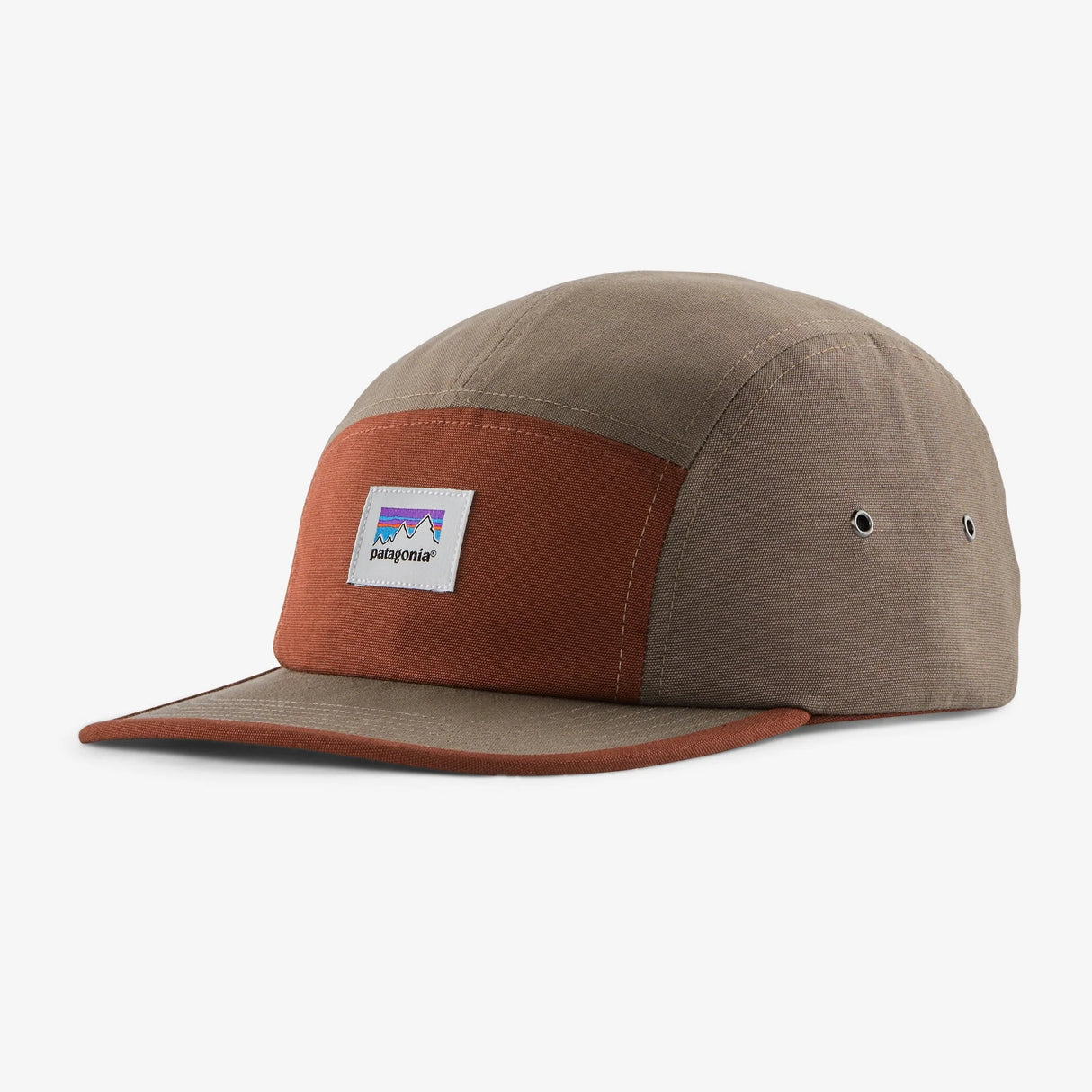 Patagonia Graphic Maclure Hat Shop Sticker Marlow Brown