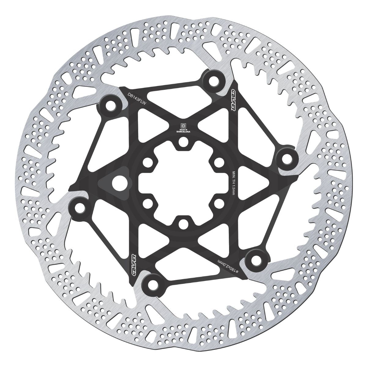 GALFER - MTB SHARK EVO DISC ROTOR - 6-BOLT - 2MM