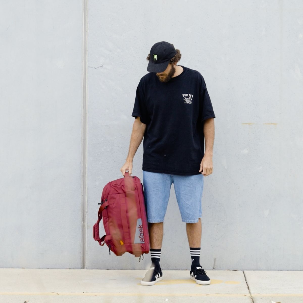 ALBEK - SKYTRAIL DUFFEL BAG - BURGUNDY