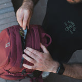 ALBEK - DUDLEY BACKPACK - BURGUNDY