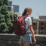 ALBEK - DUDLEY BACKPACK - BURGUNDY