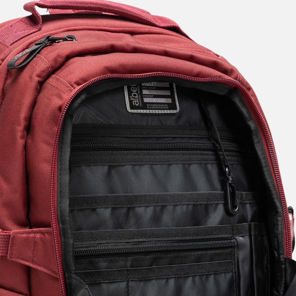 ALBEK - DUDLEY BACKPACK - BURGUNDY
