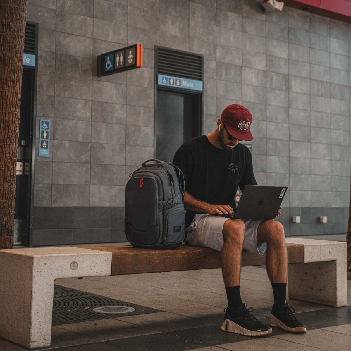 ALBEK - DUDLEY BACKPACK - STEEL GREY