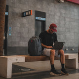 ALBEK - DUDLEY BACKPACK - STEEL GREY