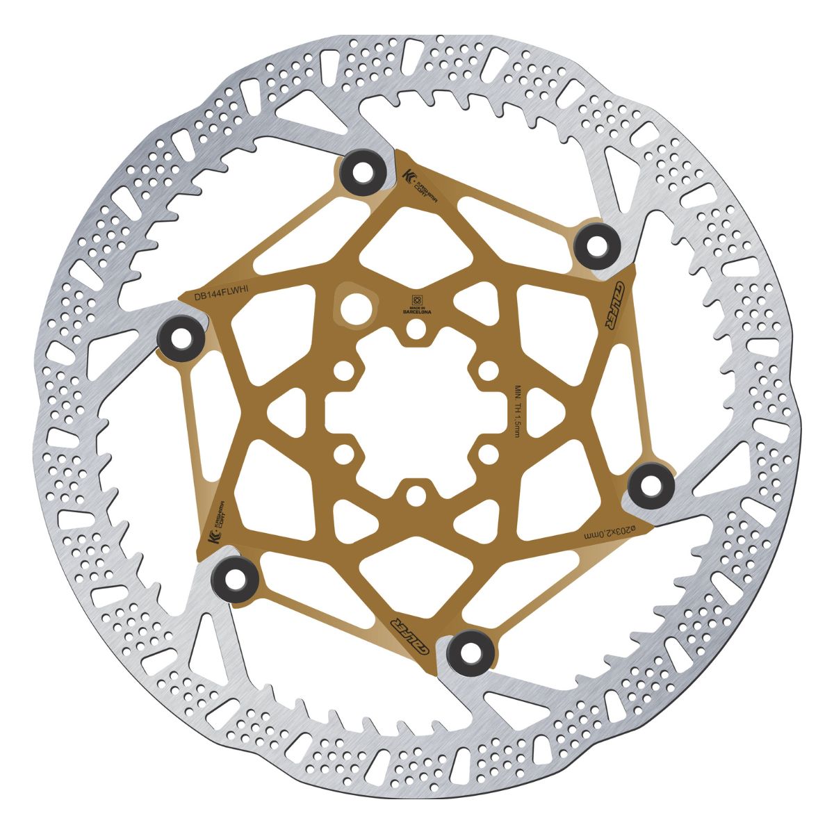 GALFER - MTB SHARK EVO DISC ROTOR - 6-BOLT - 2MM - KASHIMA CORE