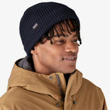 Patagonia Fishermans Rolled Beanie Navy Blue