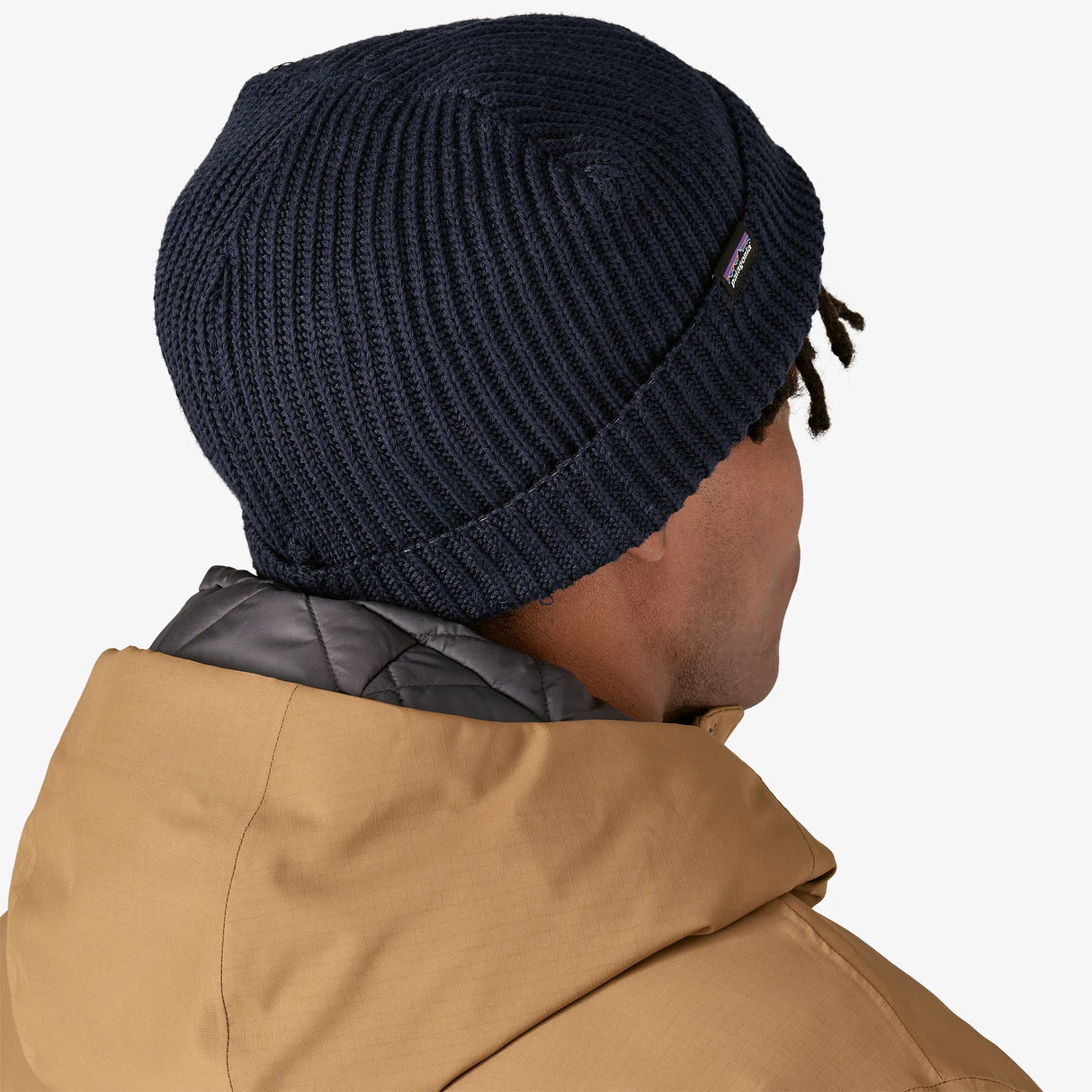 Patagonia Fishermans Rolled Beanie Navy Blue