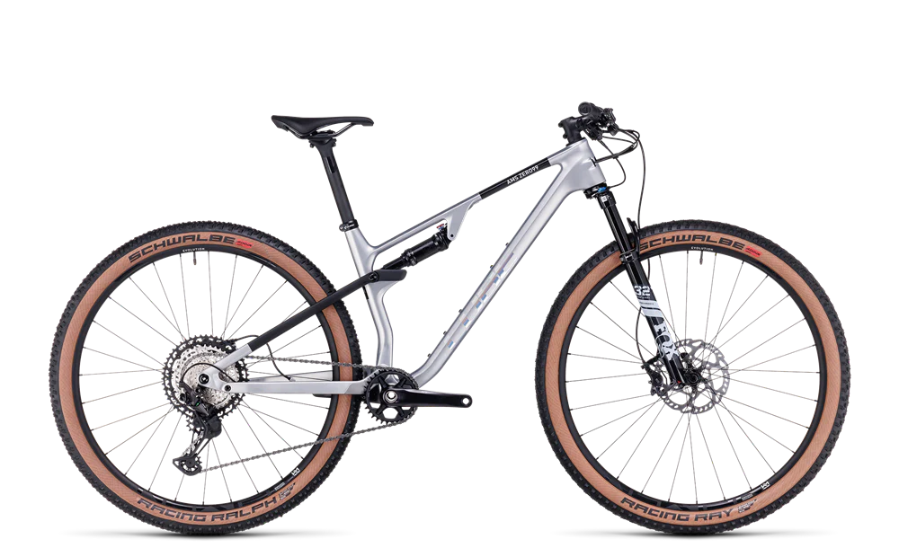 Cube AMS Zero99 C68XRace silver n black Cycleways NZ