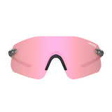 Tifosi Vogel SL Sunglasses Crystal Clear with Pink Mirror Lens
