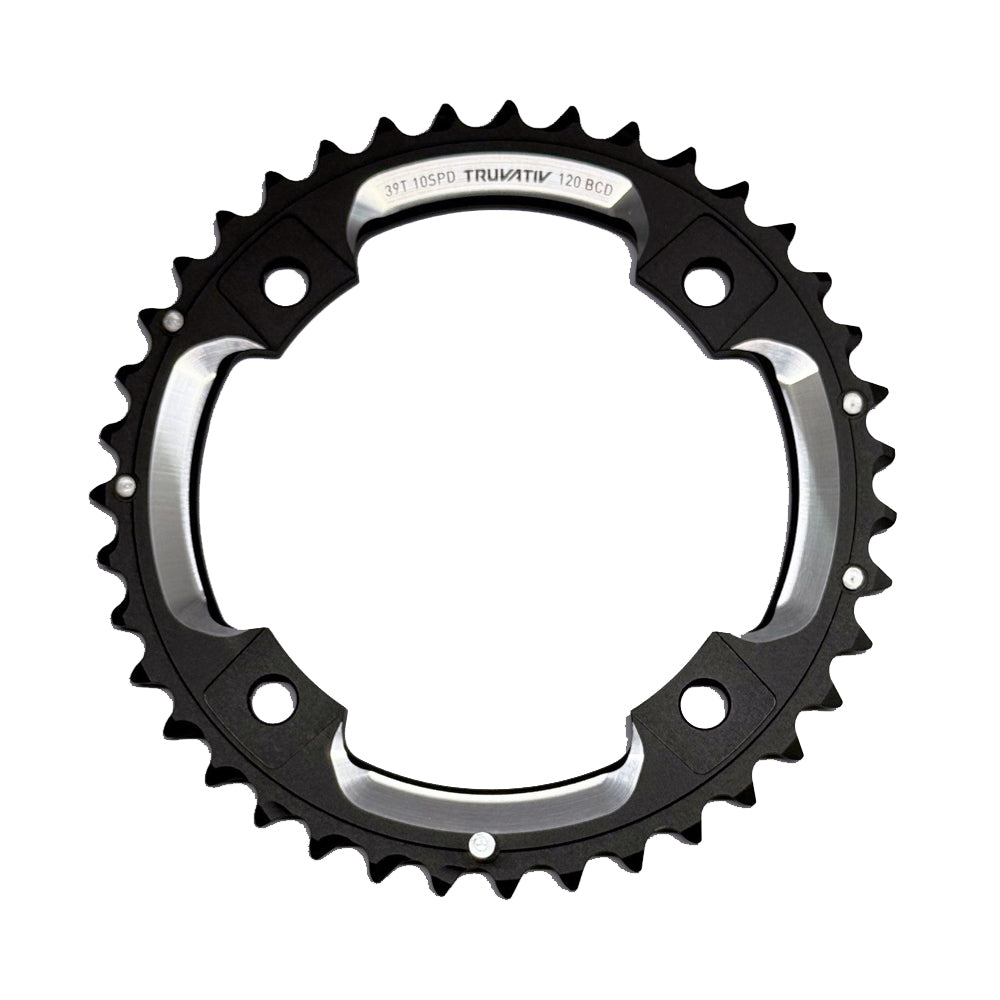 SRAM Chain Ring MTB 38 Tooth 104 S1 49 Chain Line AL5 2x10 Long Pin Blast Black (For 38/24)
