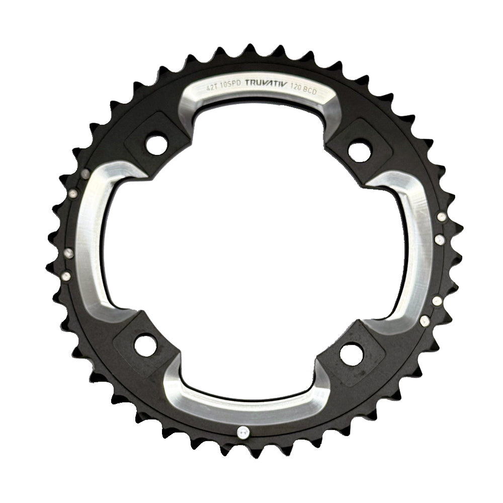SRAM Chain Ring MTB 42 Tooth 120 S2 AL6 Short Pin BB30 CNC 2x10 Blast Black
