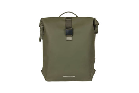 Basil Soho Backpack w Led Light Moss Green 17L